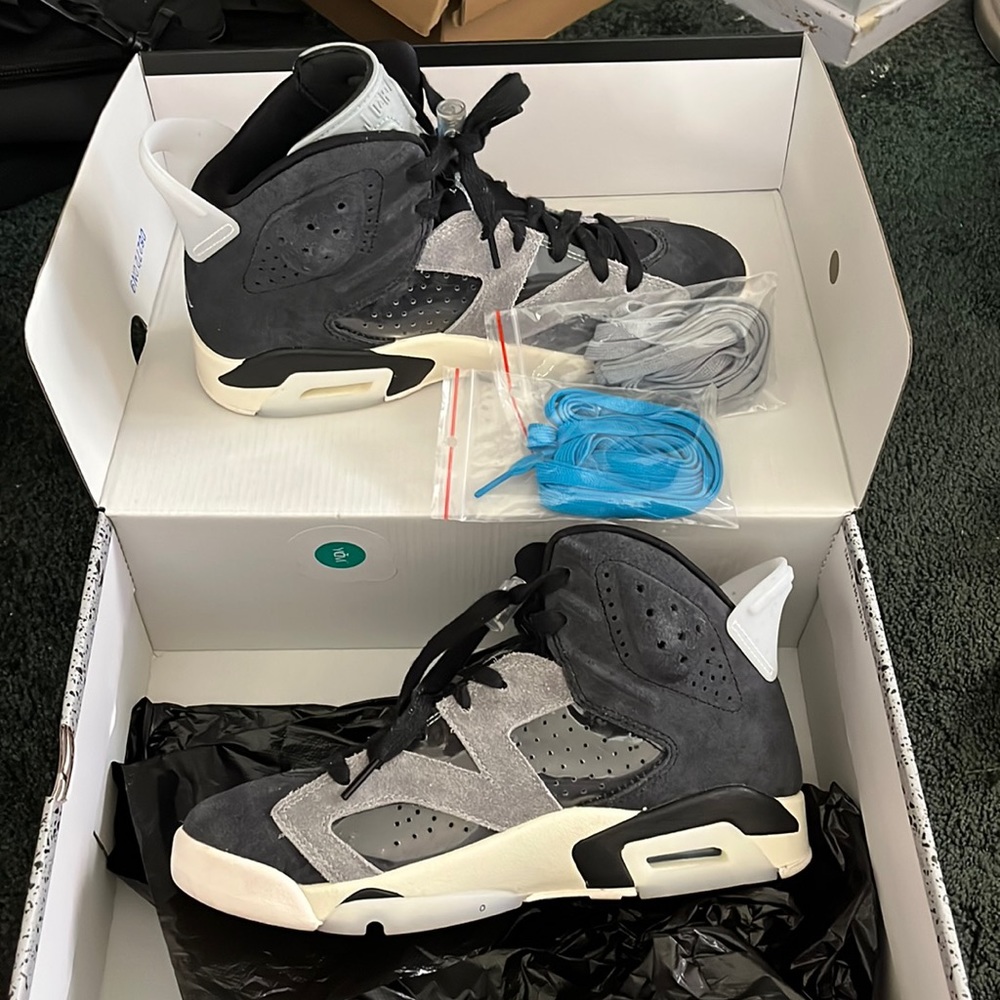 Womens Air Jordan 6 Retro Black/Chrome
